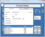 course setup screen shot